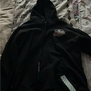 Off-White Black Hoodie with Logo